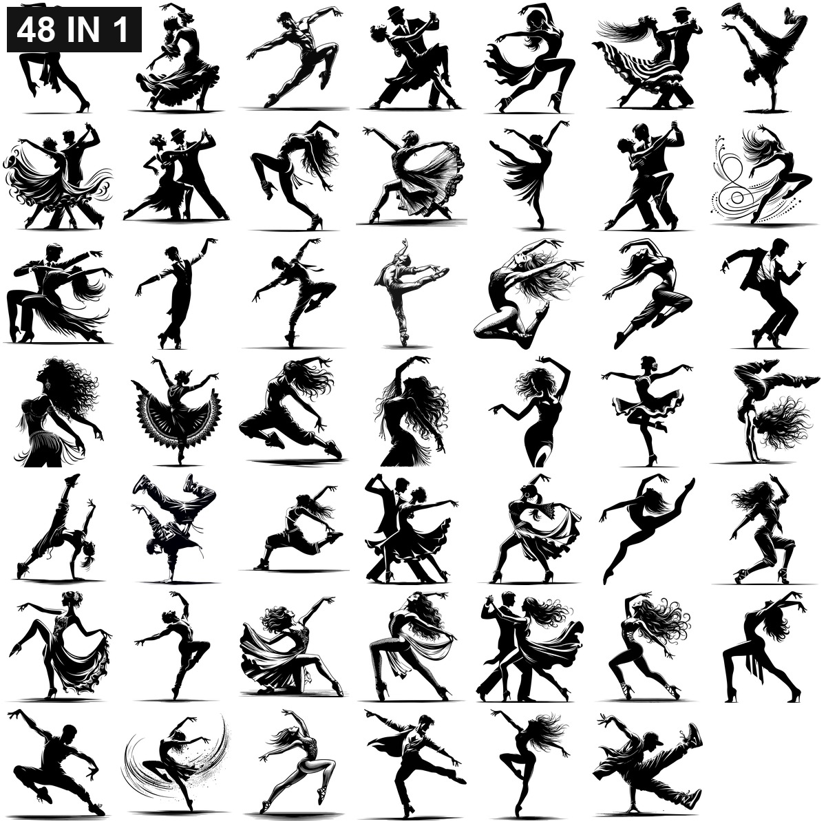 Ballet Dance SVG | Ballet Dance PNG | Ballet Dance SVG Bundle | Digital Download Designs for Cricut and Silhouette | Commercial Use - Image 2