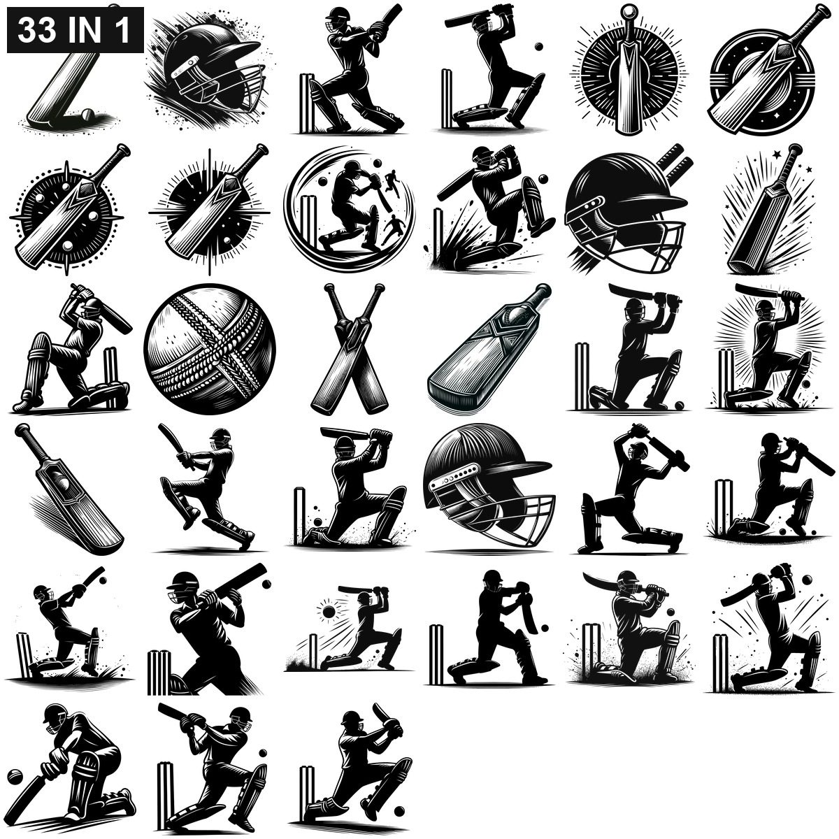 CRICKET SVG | CRICKET PNG | CRICKET SVG Bundle | Digital Download Designs for Cricut and Silhouette | Commercial Use - Image 2