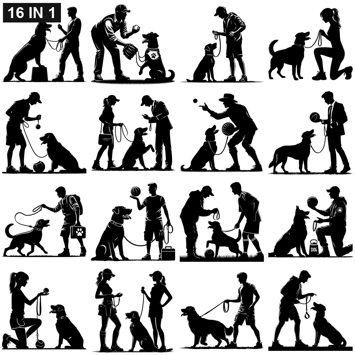 Dog Trainer SVG | Dog Trainer PNG | Dog Trainer SVG Bundle | Digital Download Designs for Cricut and Silhouette | Commercial Use - Image 2