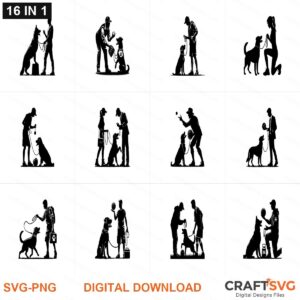 Dog Trainer SVG | Dog Trainer PNG | Dog Trainer SVG Bundle | Digital Download Designs for Cricut and Silhouette | Commercial Use