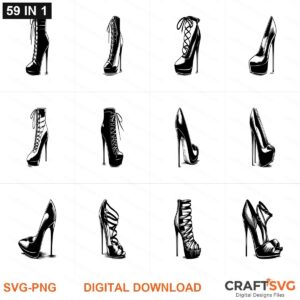 High_Heels SVG | High_Heels PNG | High_Heels SVG Bundle | Digital Download Designs for Cricut and Silhouette | Commercial Use