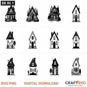 Home SVG | Home PNG | Home SVG Bundle | Digital Download Designs for Cricut and Silhouette | Commercial Use