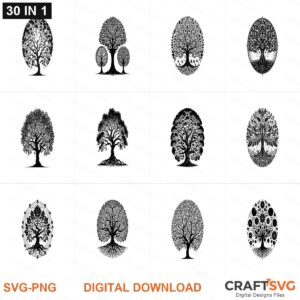 TREE OF LIFE SVG | TREE OF LIFE PNG | TREE OF LIFE SVG Bundle | Digital Download Designs for Cricut and Silhouette | Commercial Use