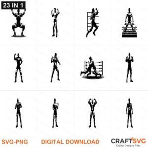 WRESTLING SVG | WRESTLING PNG | WRESTLING SVG Bundle | Digital Download Designs for Cricut and Silhouette | Commercial Use