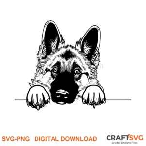 Belgian Tervuren SVG PNG - Belgian Tervuren peeking dog design for Cricut and Silhouette, instant digital download