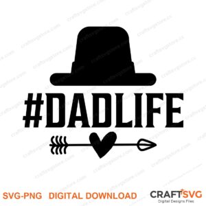 Dad Life SVG PNG saying design for shirts, Cricut and Silhouette