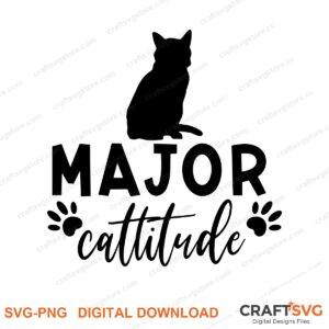 Majocatitude SVG PNG saying design for shirts, Cricut and Silhouette