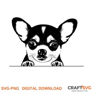 Miniature Schnauzer SVG PNG - Miniature Schnauzer peeking dog design for Cricut and Silhouette, instant digital download
