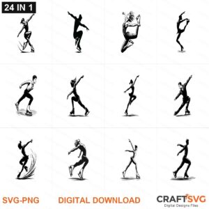 skater SVG | skater PNG | skater SVG Bundle | Digital Download Designs for Cricut and Silhouette | Commercial Use